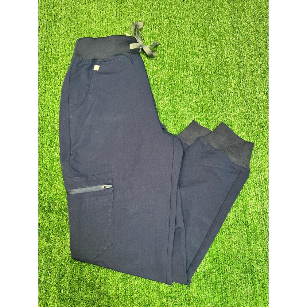 NWT Figs WMN HIGH WAISTED ZAMORA XS PETITE W YOGA‎ WB NAVY W22SW2012P